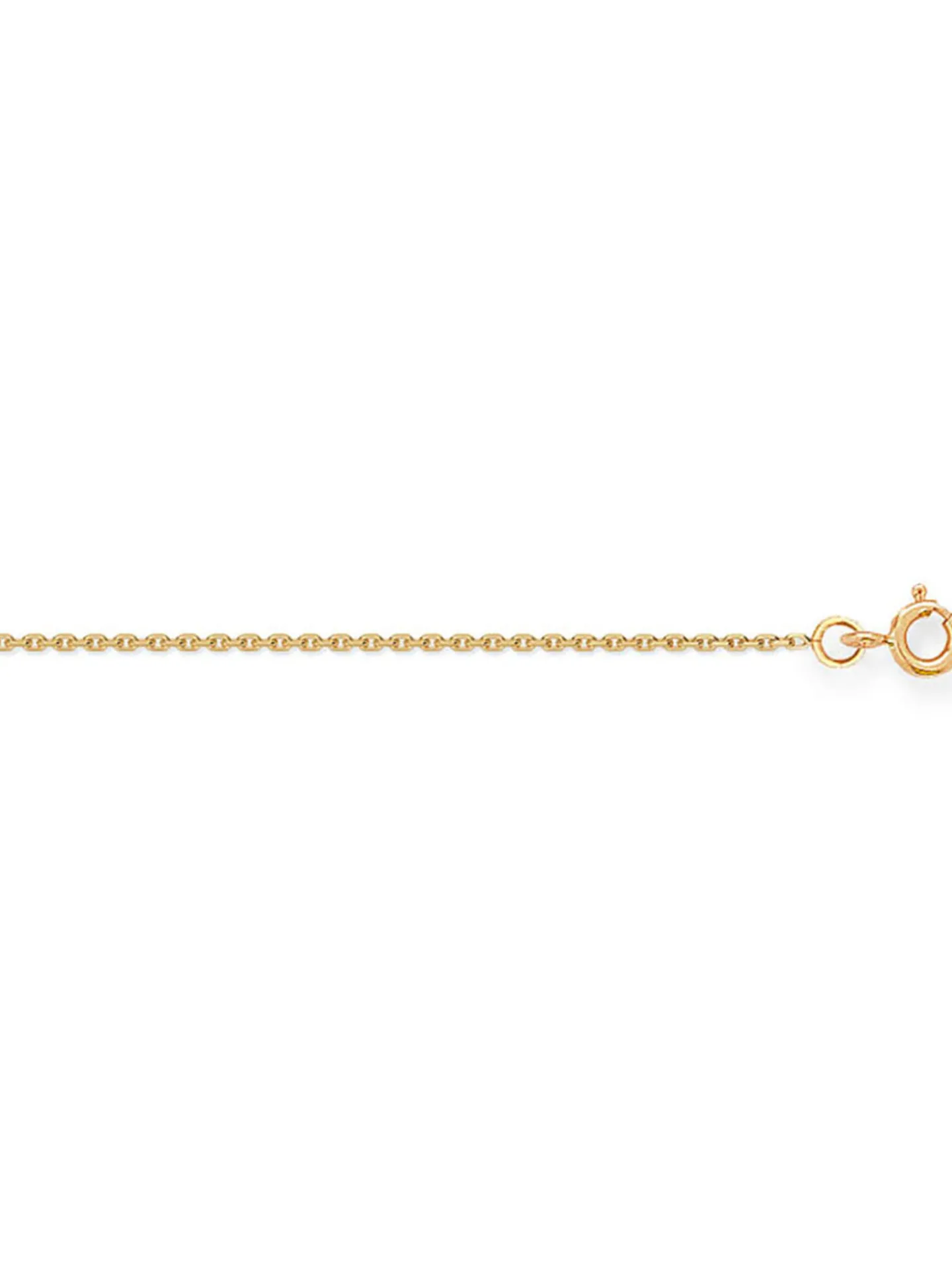 Chaîne Brillaxis maille forçat or jaune 18 carats1mm