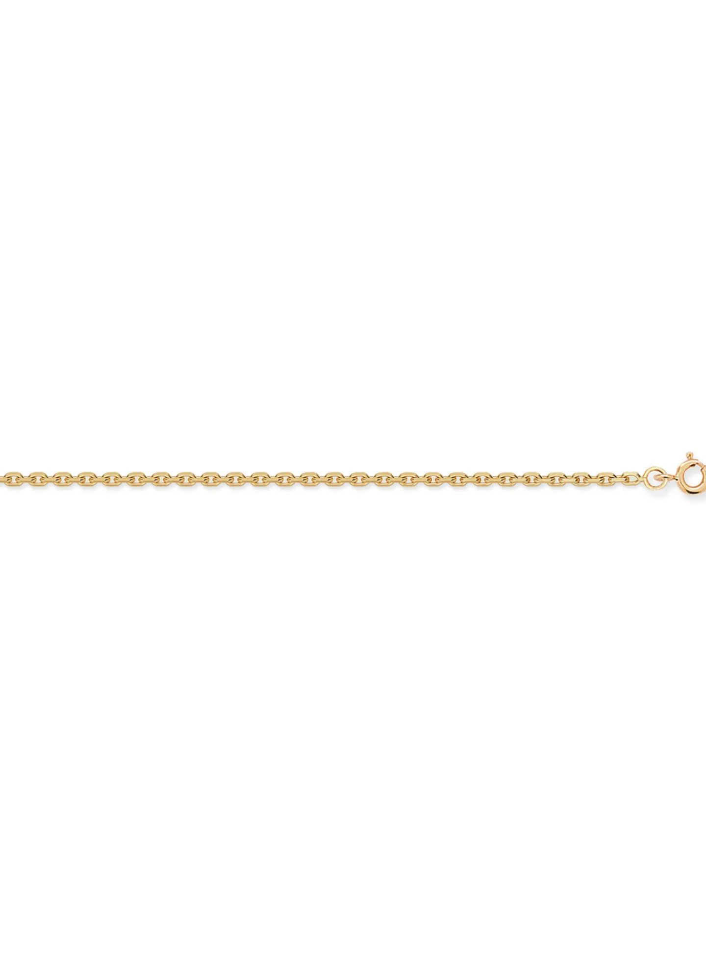 Chaîne Brillaxis maille forçat 2.2 mm or jaune