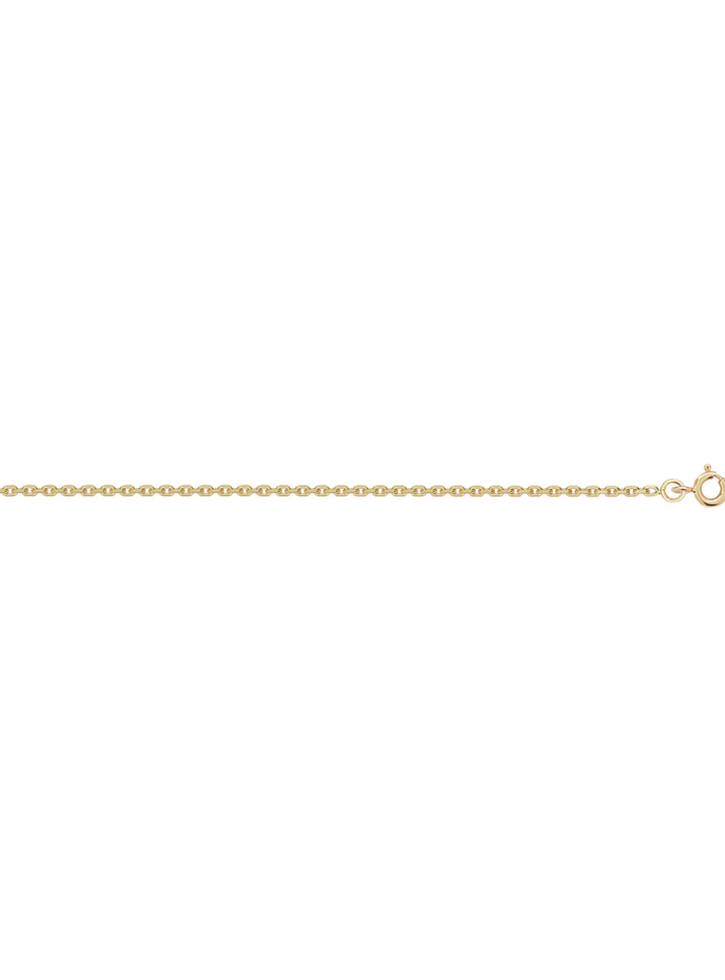 Chaîne Brillaxis maille forçat diamantée_x005f_x000D_or jaune 750/1000
