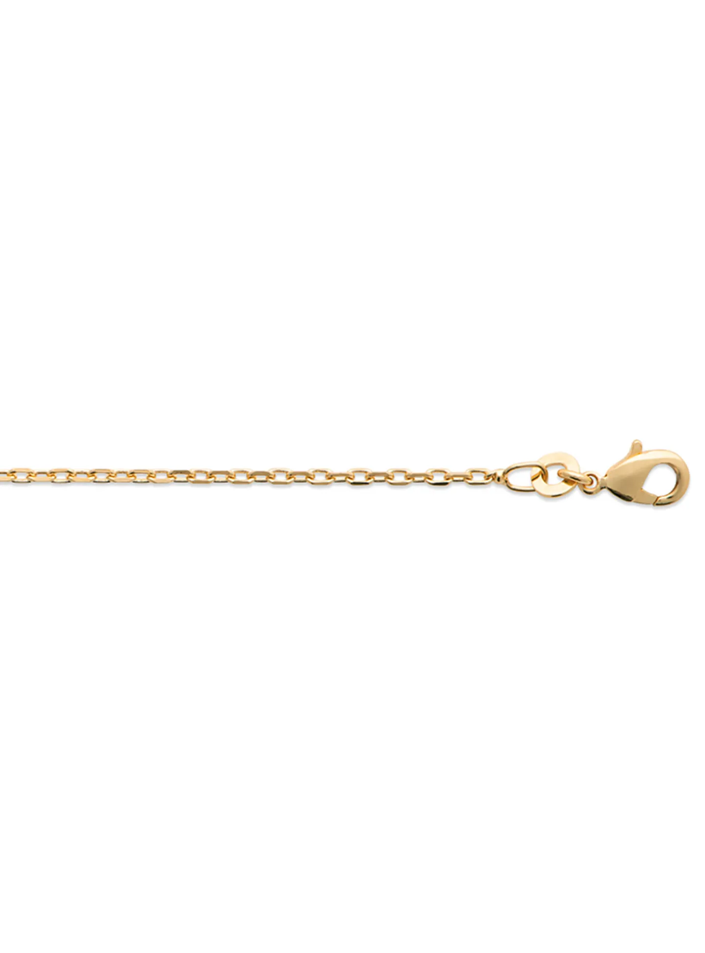 Chaîne Brillaxis maille forçat plaqué or 45cm