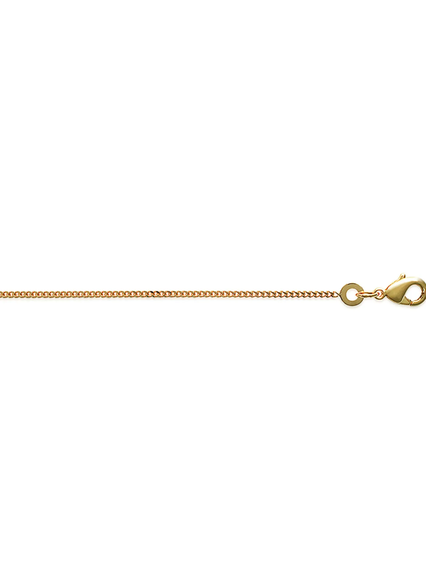 Chaîne Brillaxis maille gourmette 45 cm plaqué or