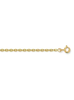 Chaîne Brillaxis or jaune 9 carats maille forçat