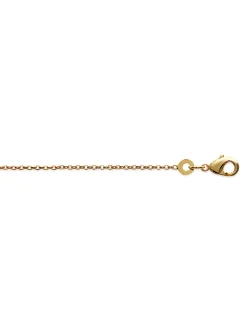 Chaîne Brillaxis plaqué or maille forçat 45cm