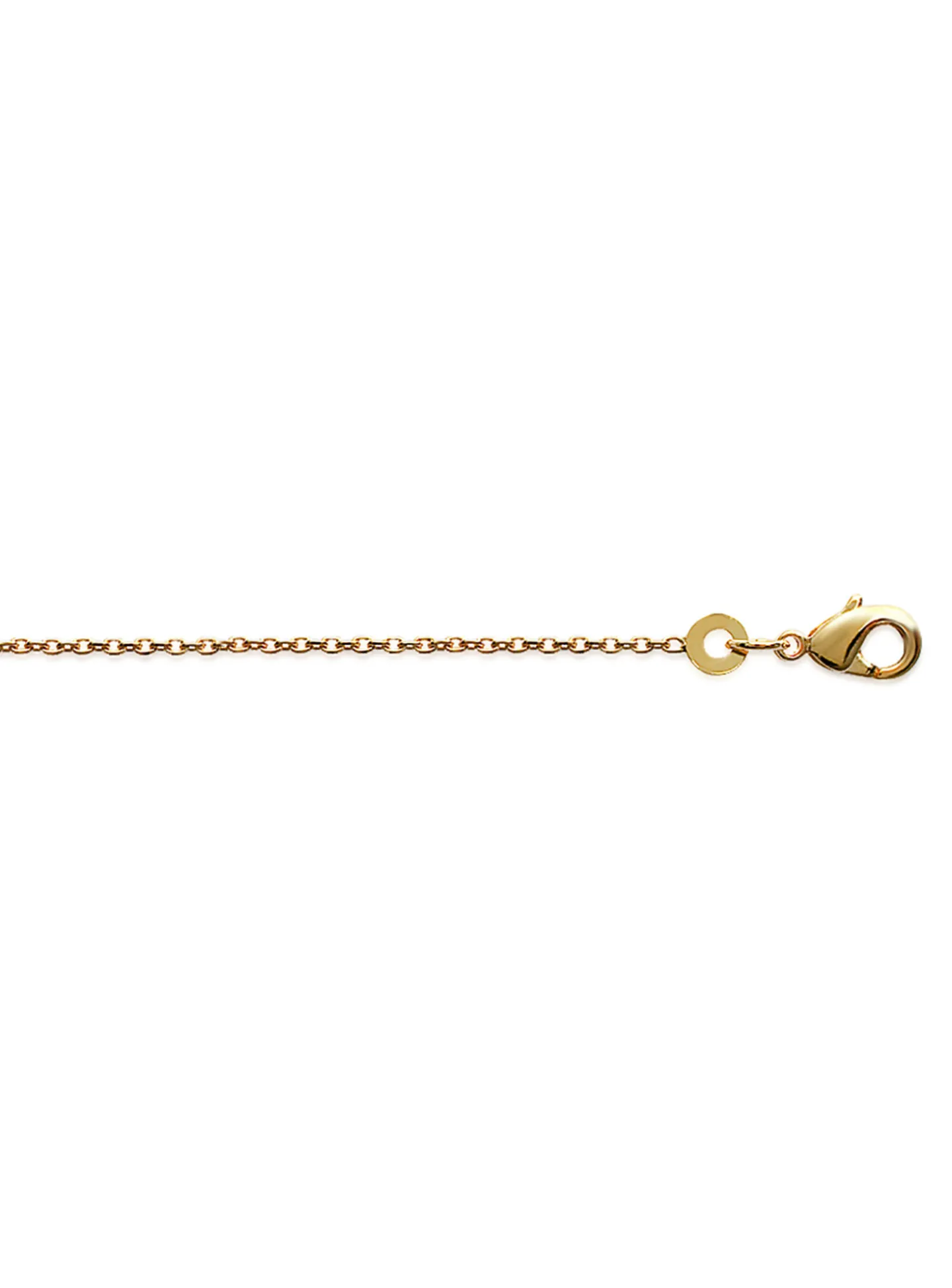 Chaîne Brillaxis plaqué or maille forçat 45cm