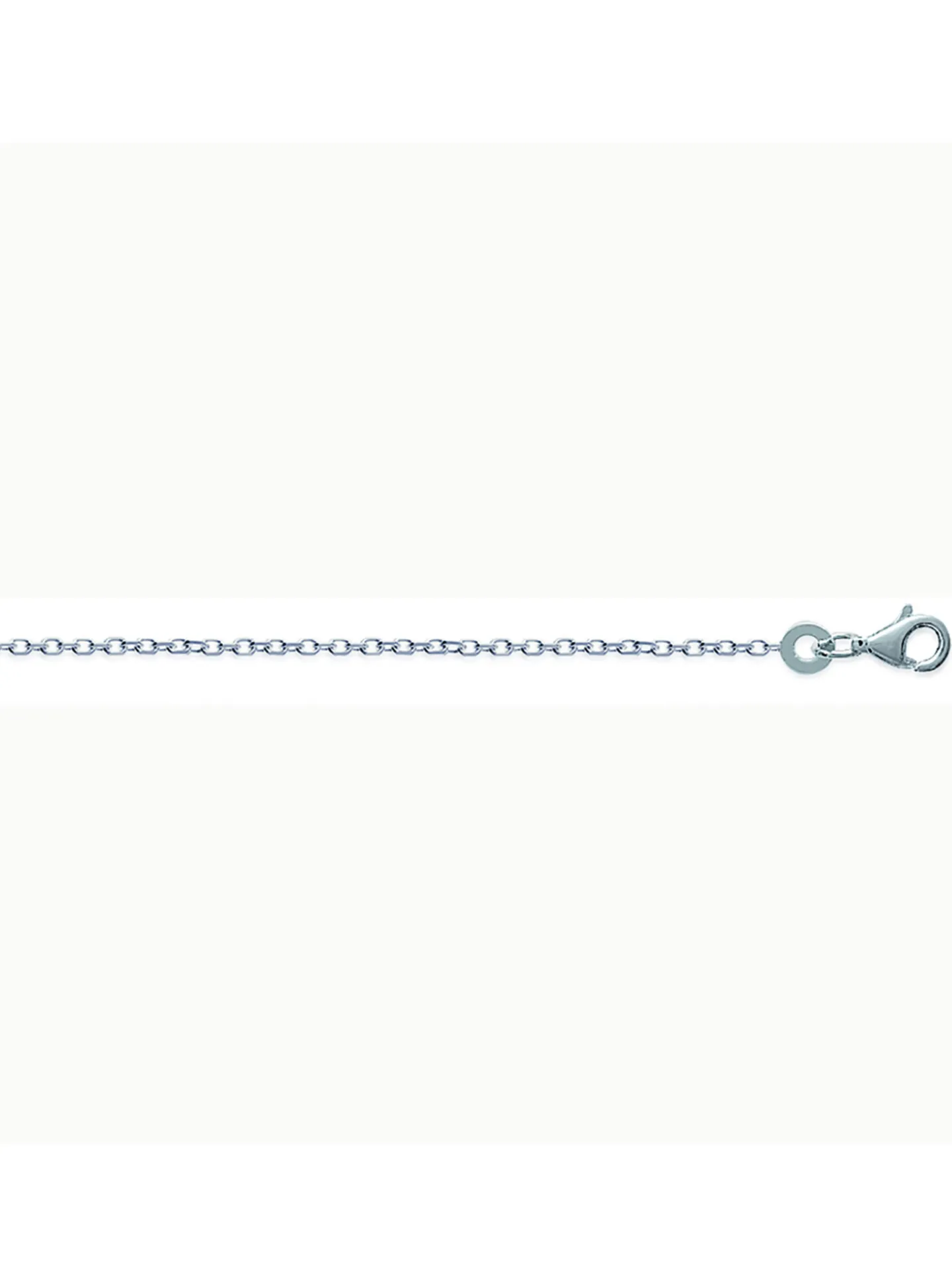 Chaîne de cheville argent maille forçat