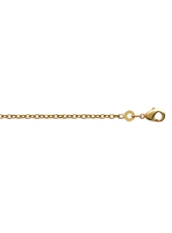 Chaîne de cheville Brillaxis maille forçat plaqué or_x005f_x000D_25cm