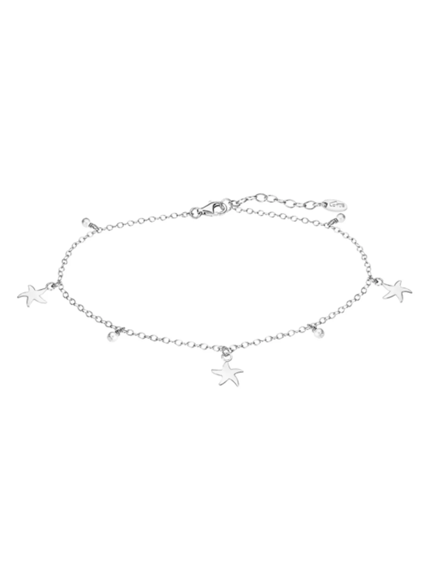Chaîne de cheville Lotus Silver étoiles de mer