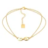 Chaîne de cheville Zag Bijoux Aude acier doré