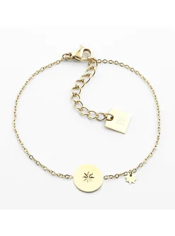 Chaîne de cheville Zag Bijoux El Paso acier doré