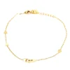 Chaîne de cheville Zag Bijoux Clip acier doré