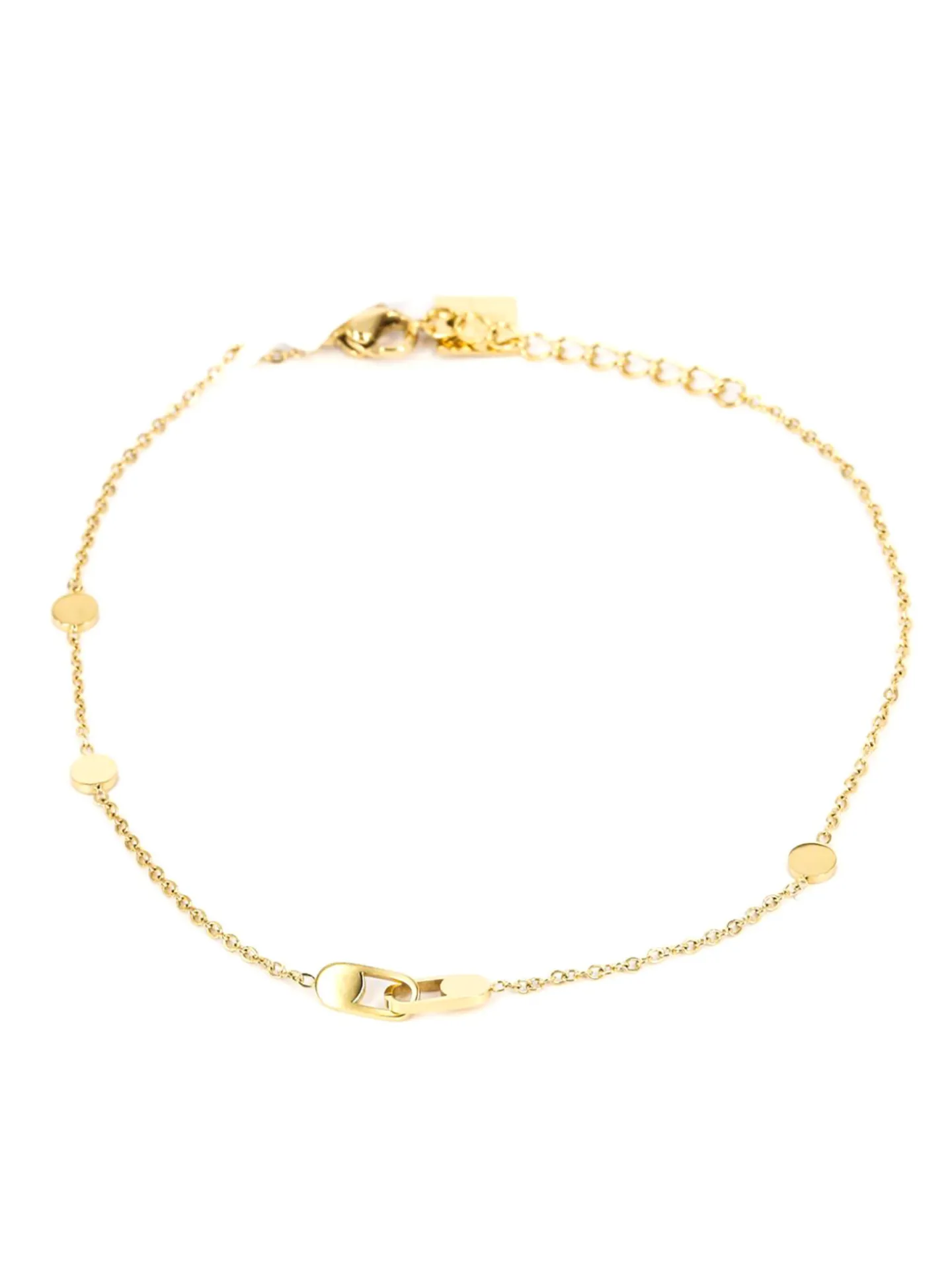 Chaîne de cheville Zag Bijoux Clip acier doré