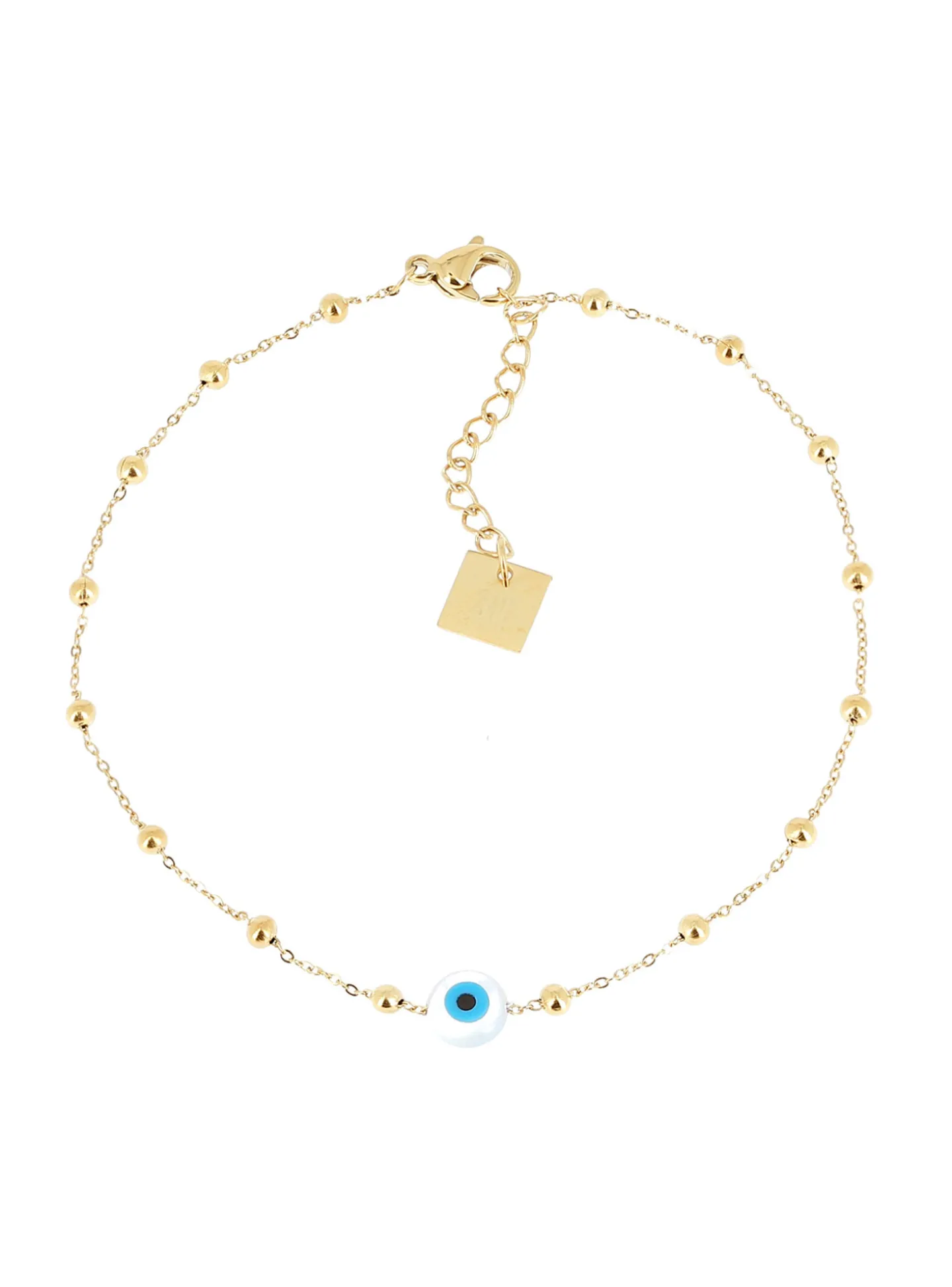 Chaîne de cheville Zag Bijoux Vision dorée et nacre