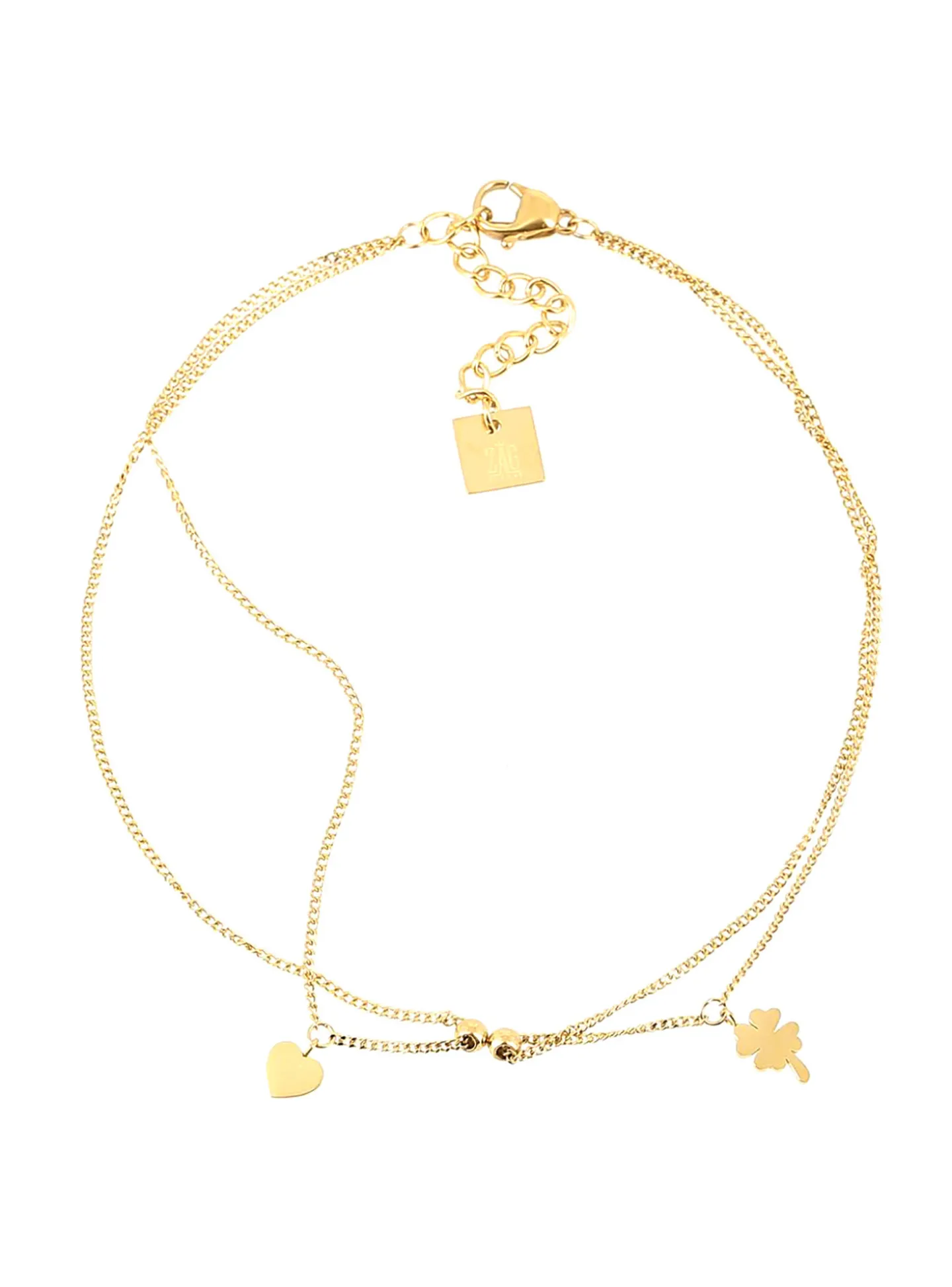 Chaîne de cheville Zag Bijoux Dallas acier doré