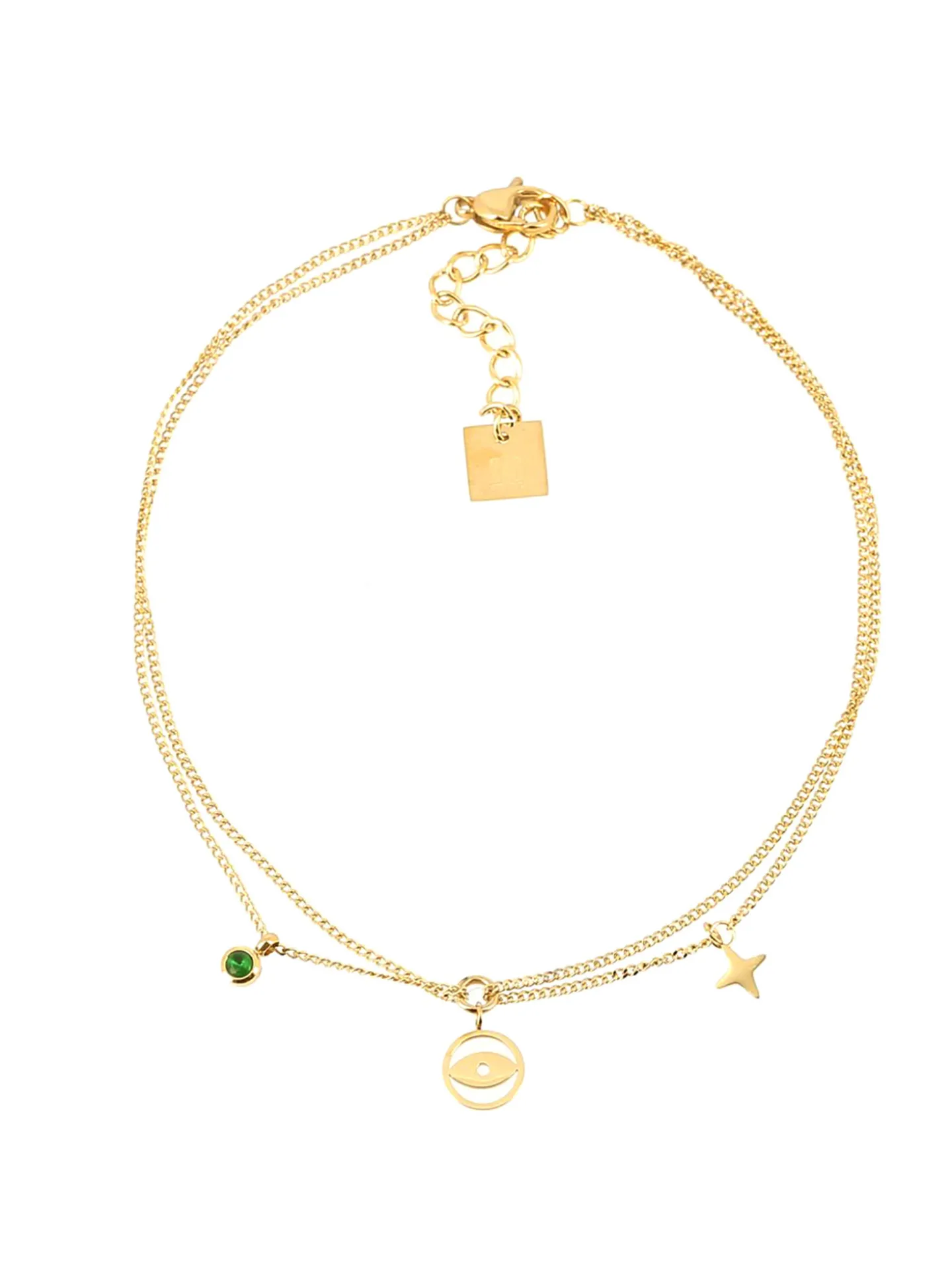 Chaîne de cheville Zag Bijoux Valore acier doré