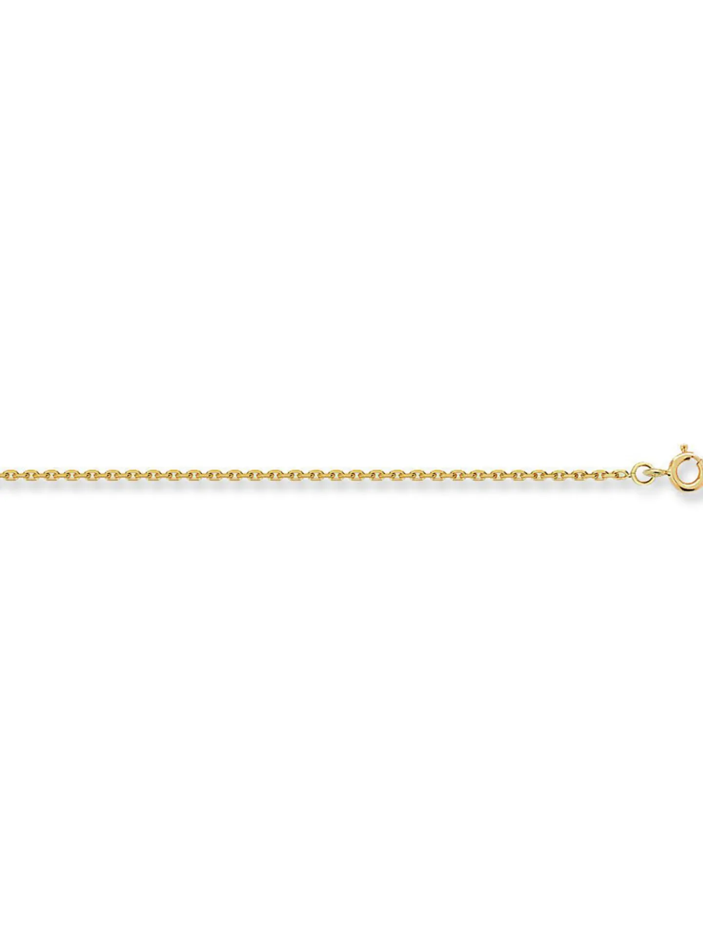 Chaîne maille forçat or jaune 9 carats 1.4 mm