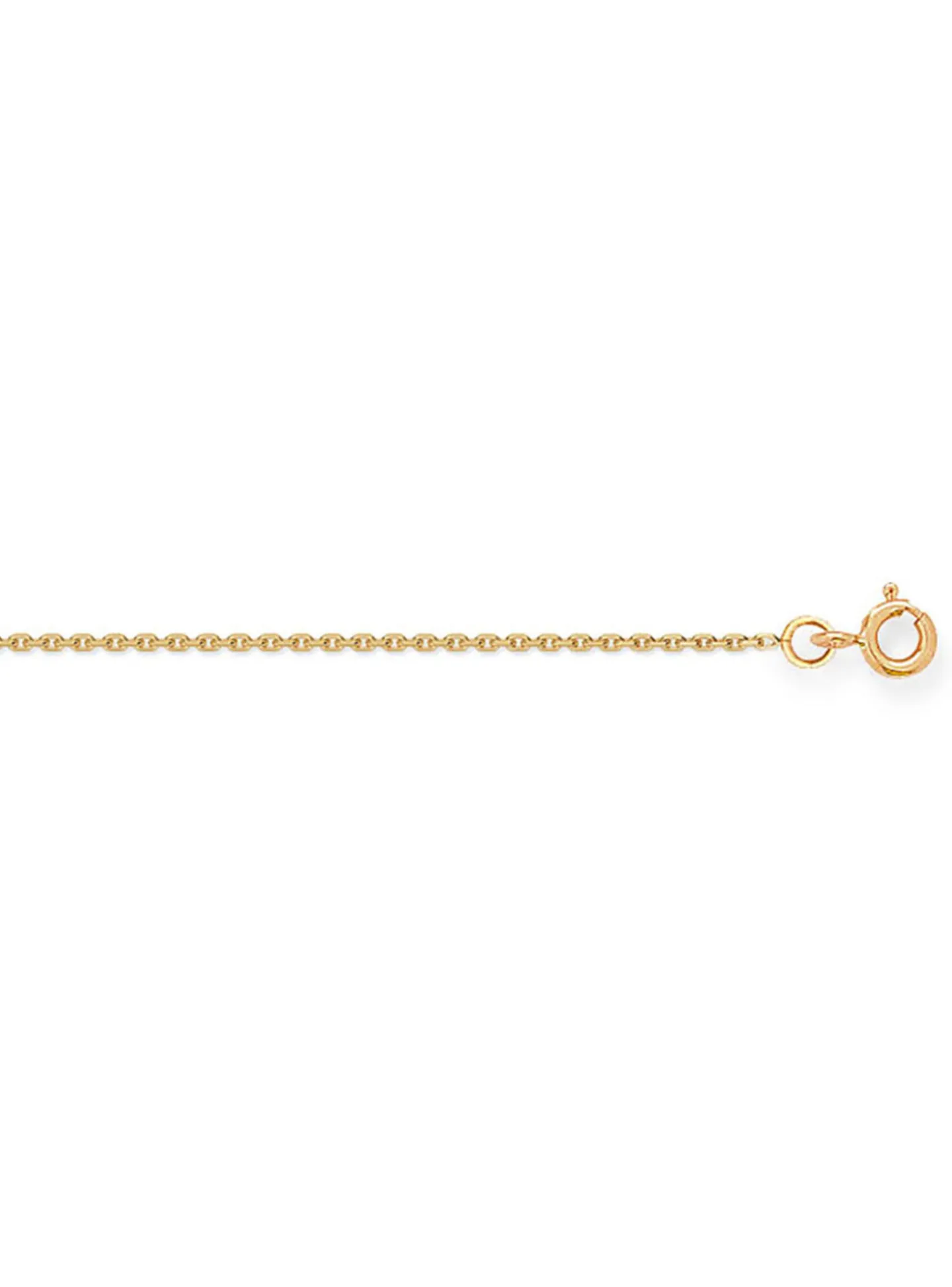 Chaîne maille forçat or jaune 18 carats 1mm