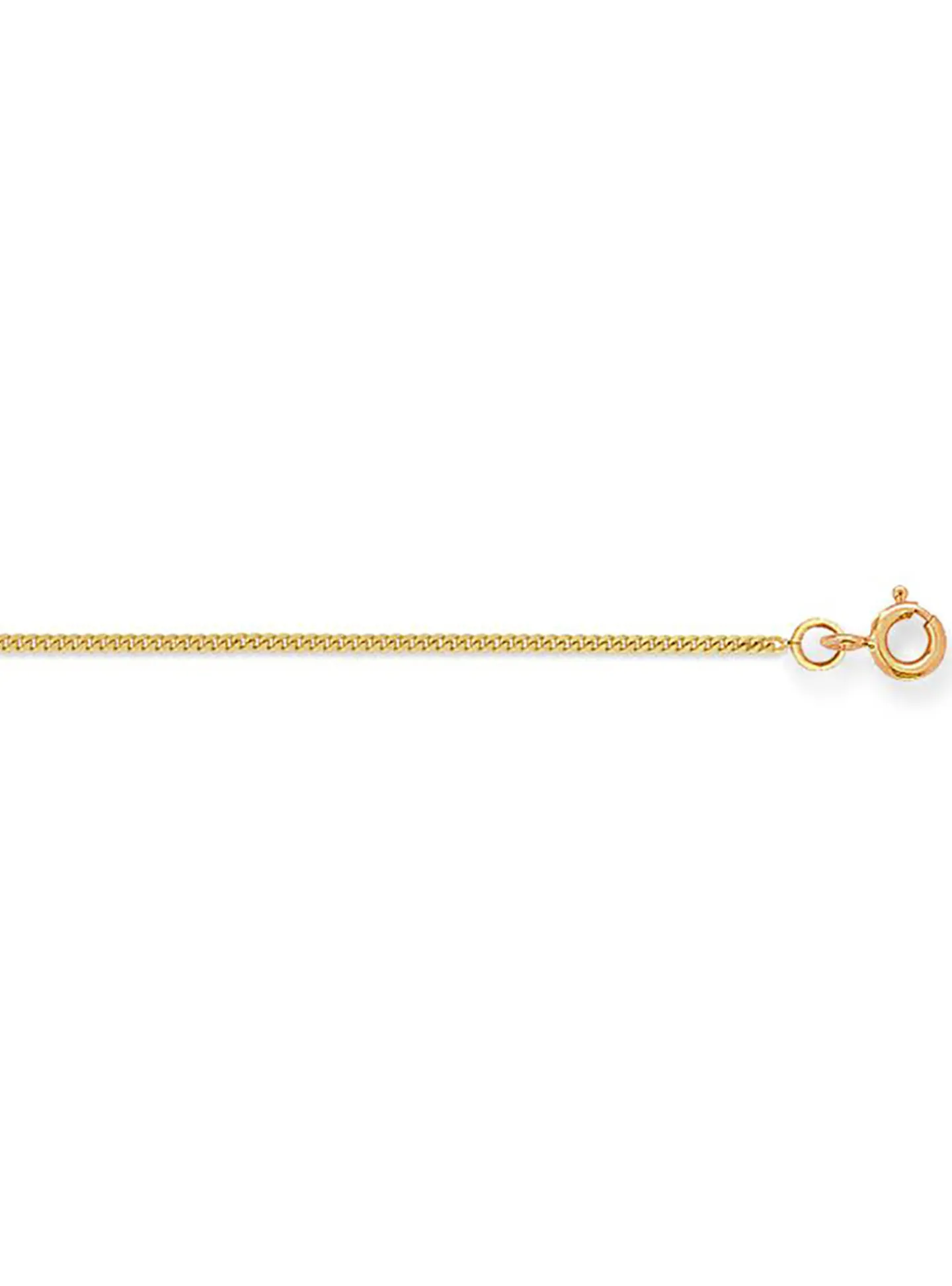 Chaîne maille gourmette or jaune 9 carats 1mm