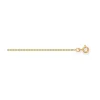 Chaîne or jaune 9 carats maille forçat 1mm