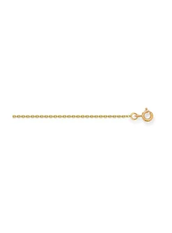 Chaîne or jaune 9 carats maille forçat 1mm