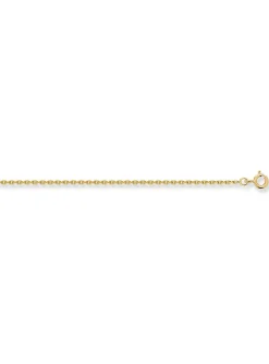 Chaîne or jaune 9 carats maille forçat 1.4mm