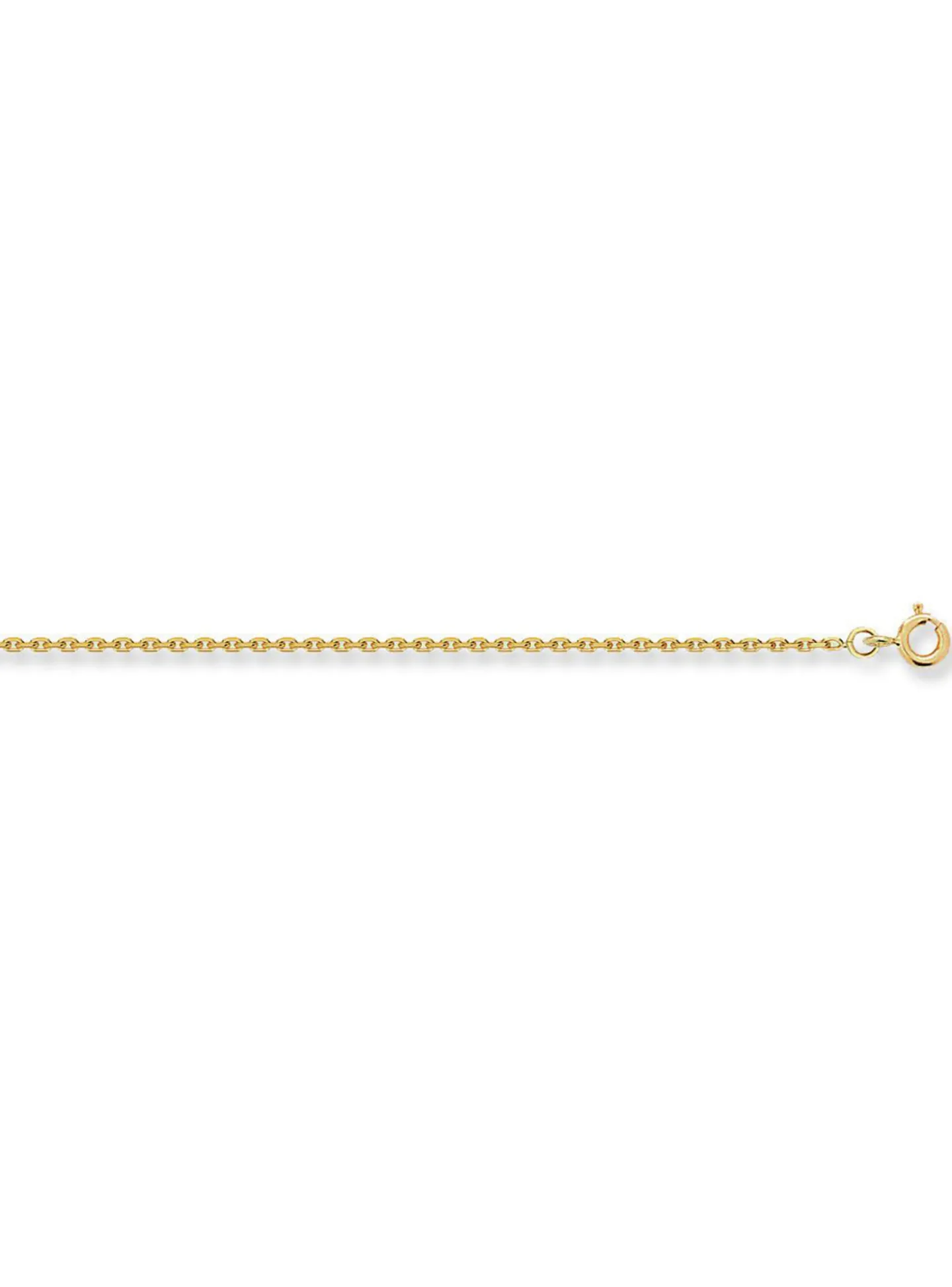Chaîne or jaune 9 carats maille forçat 1.4mm