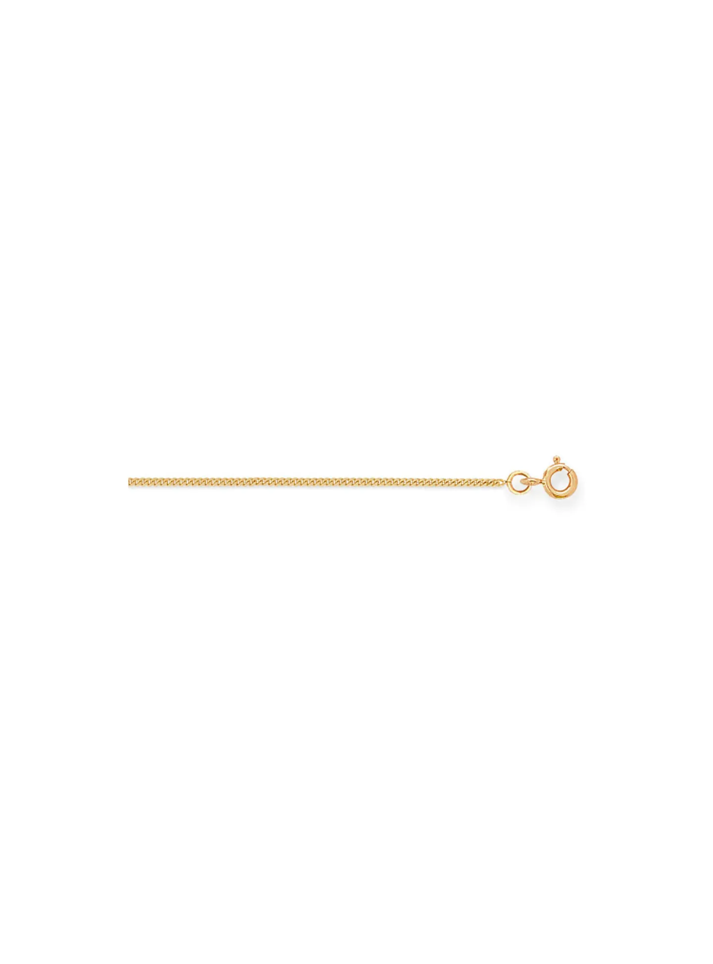 Chaîne or jaune 18 carats maille gourmette 1mm