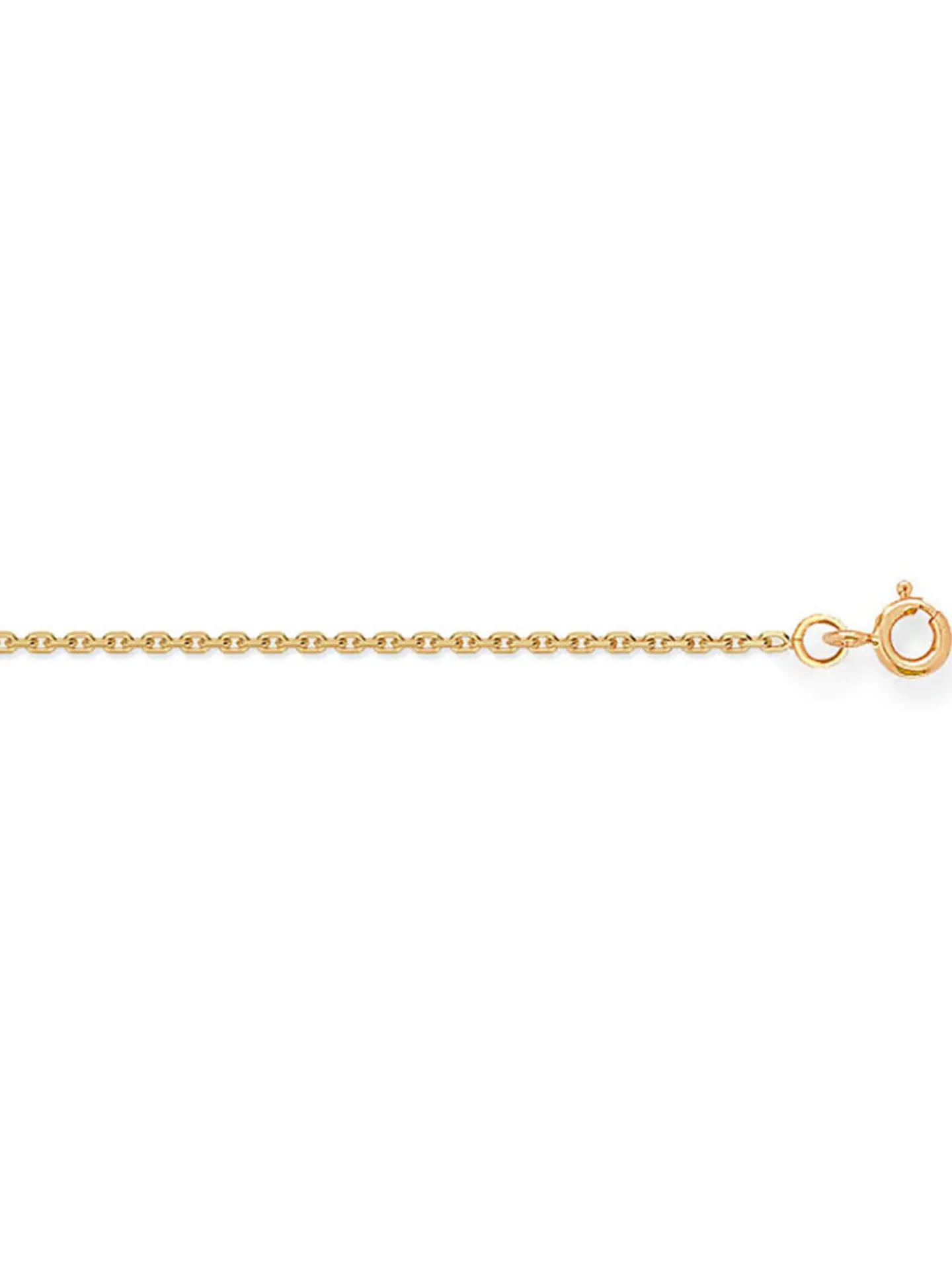 Chaîne or jaune 18 carats maille forçat 1.2mm