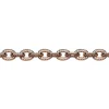 Chaîne OZ Bijoux forçat fantaisie 3mm plaqué or rose
