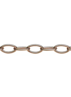 Chaîne OZ Bijoux maille fantaisie plaqué or rose