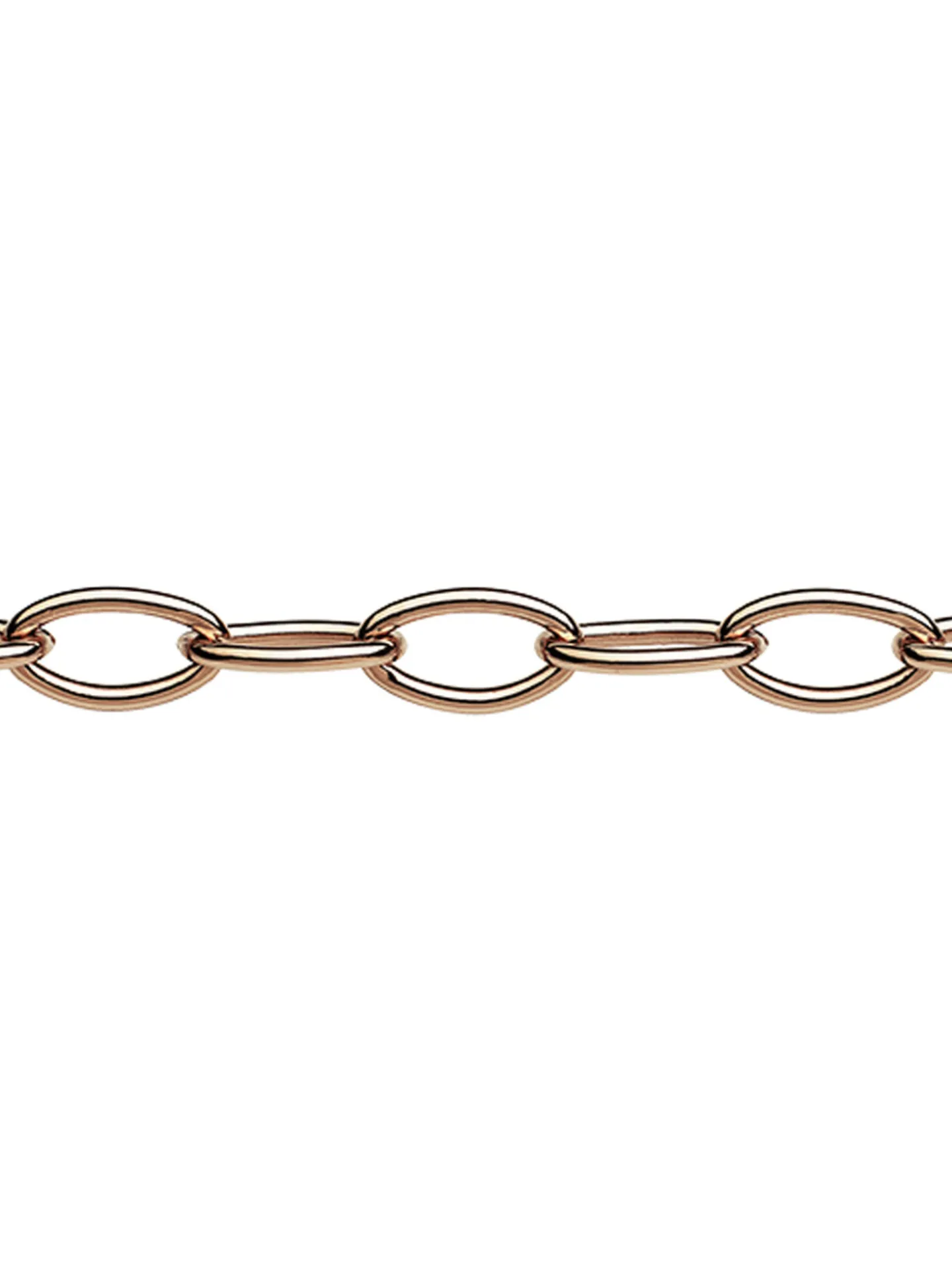 Chaîne OZ Bijoux maille fantaisie plaqué or rose