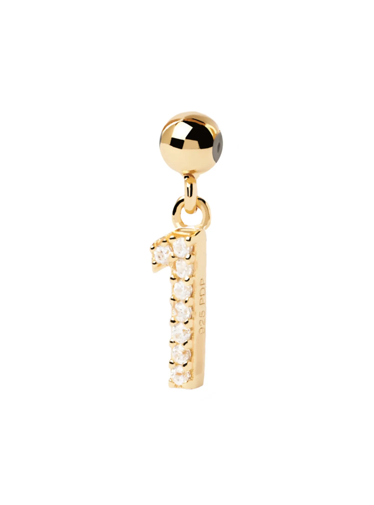 Charm PdPaola Numéro 1 doré