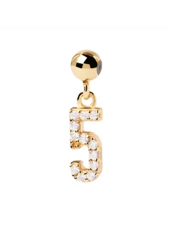 Charm PdPaola Numéro 5 doré