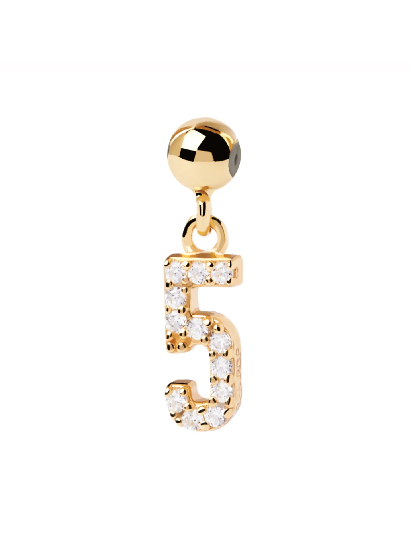 Charm PdPaola Numéro 5 doré
