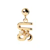 Charm PdPaola "US" doré et oxyde