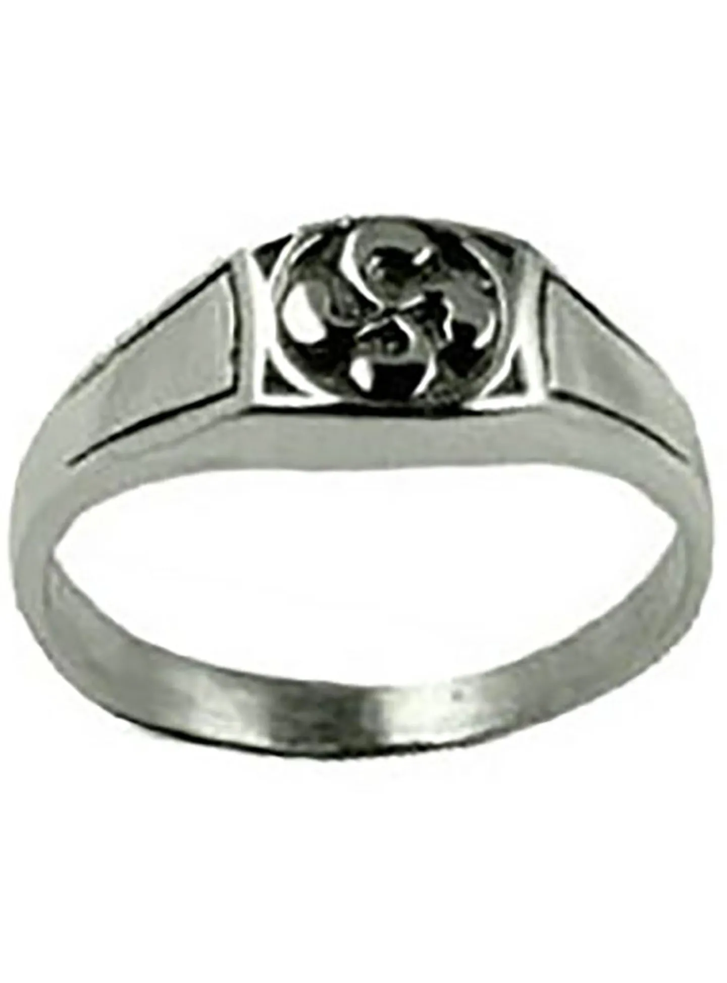 Chevalière croix basque argent petit modèle