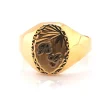Chevalière homme Brillaxis or jaune 9 carats
