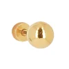 Clou d'oreille individuel Zag Bijoux boule dorée 6mm