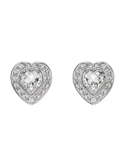 Clous d'oreilles Ariana Grande x Swarovski Angelic_x005f_x000D_coeurs argentés