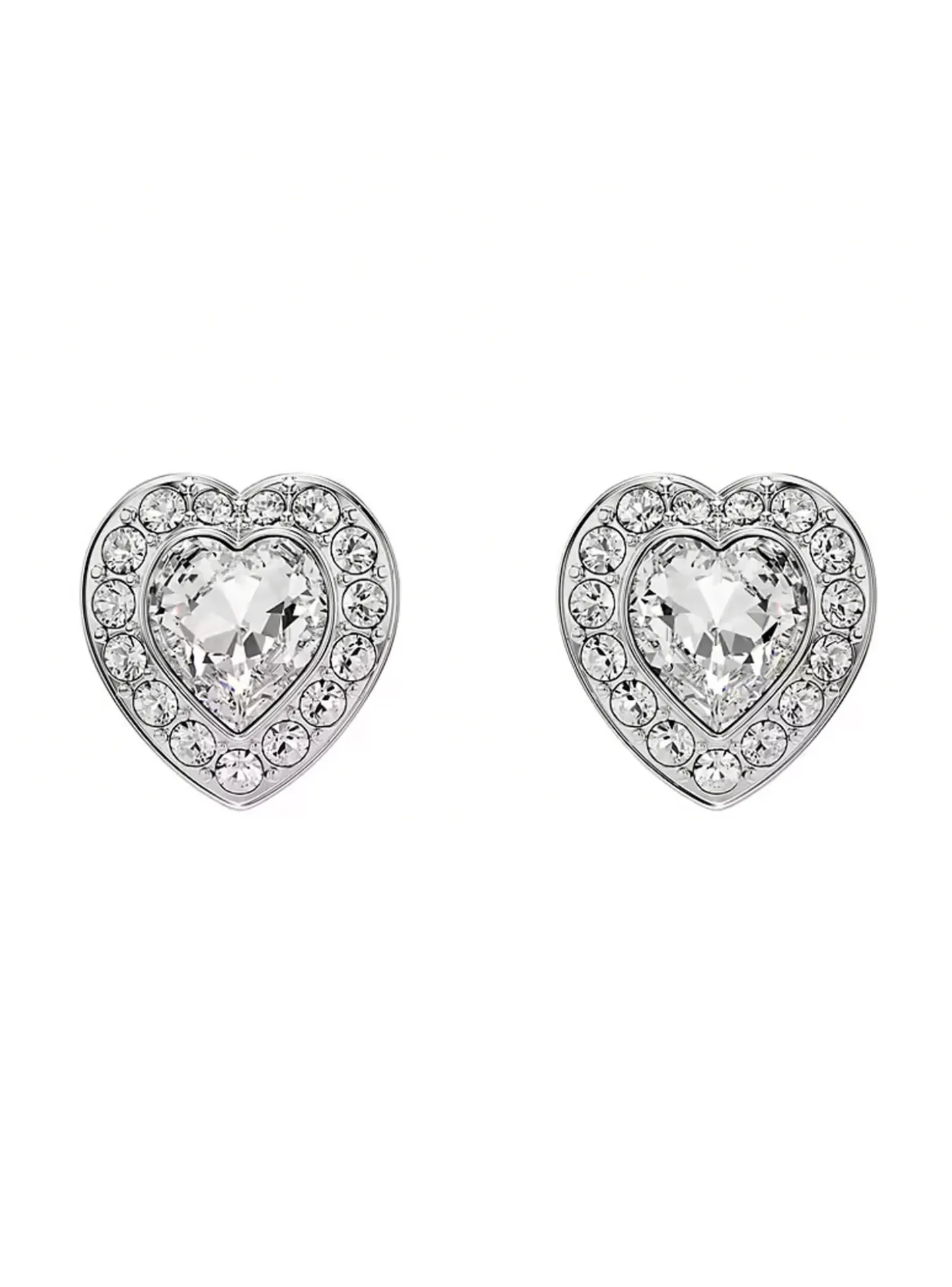 Clous d'oreilles Ariana Grande x Swarovski Angelic_x005f_x000D_coeurs argentés