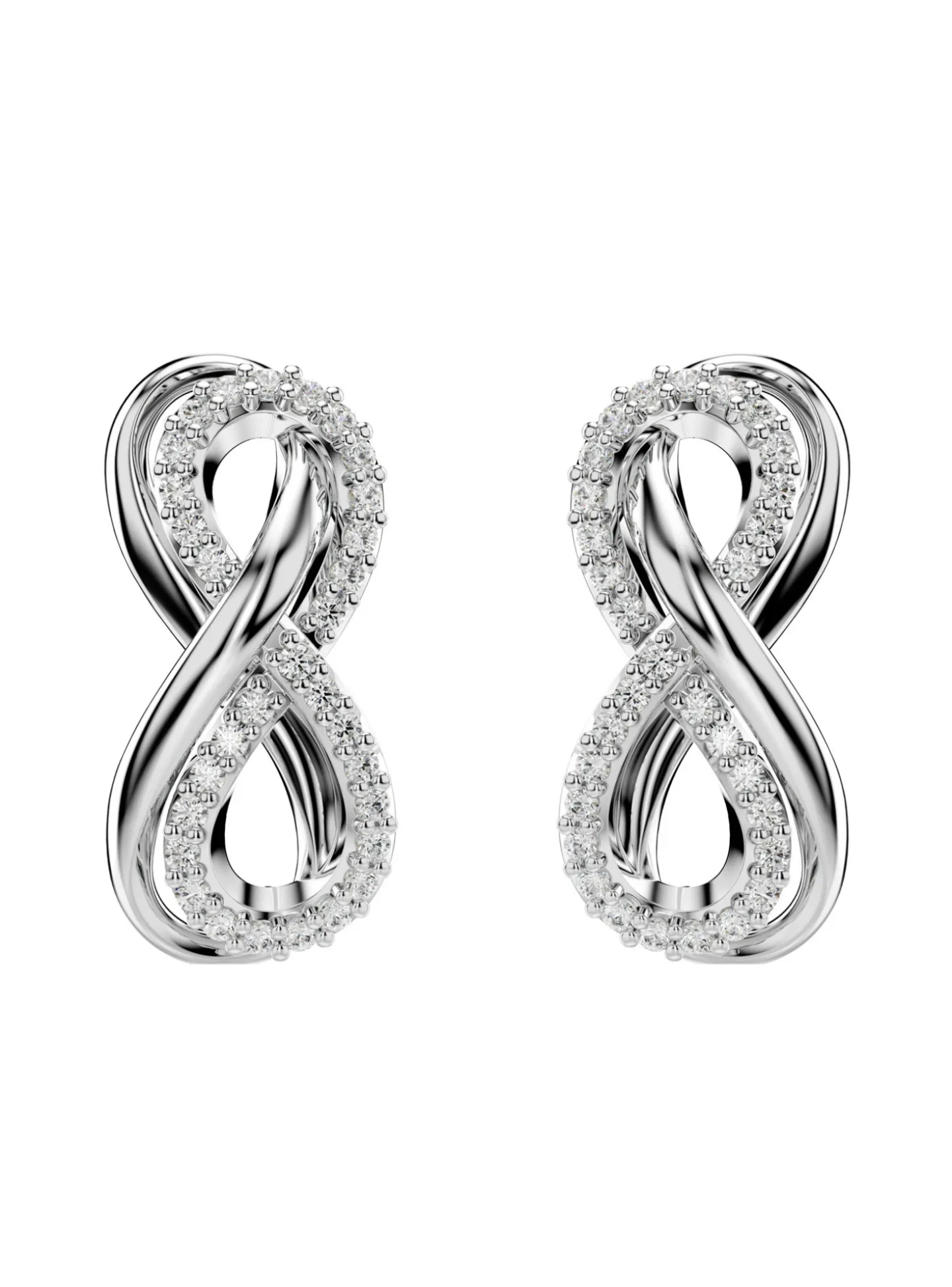 Clous d'oreilles Swarovski Hyperbola infini