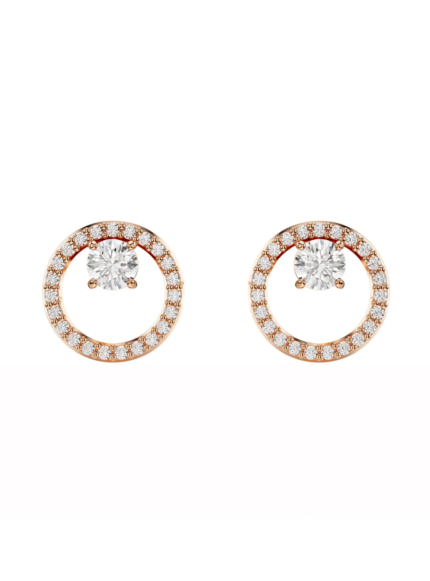 Clous d'oreilles Swarovski Constella rosés