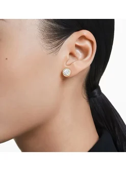 Clous d'oreilles Swarovski Una dorées