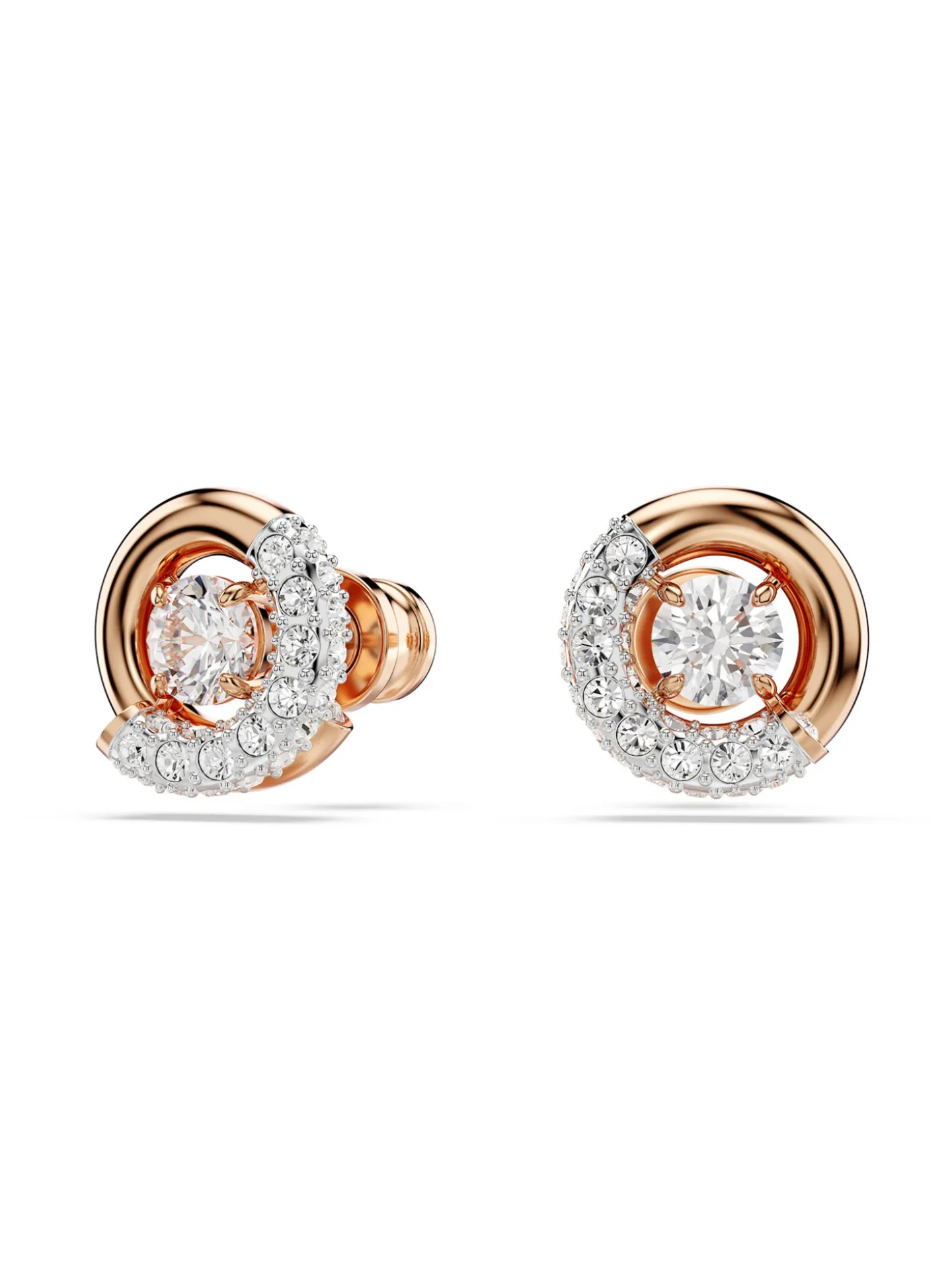 Clous d'oreilles Swarovski Dextera rosés