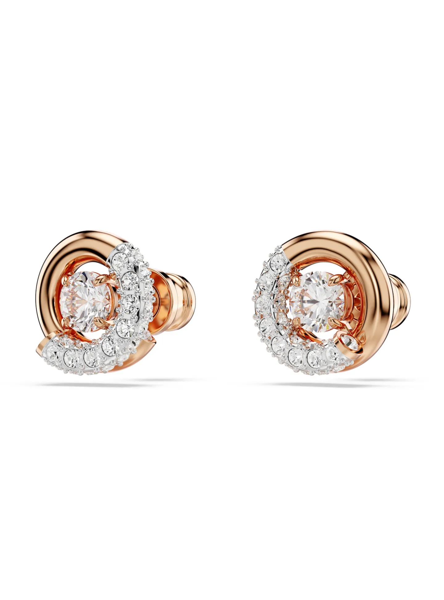 Clous d'oreilles Swarovski Dextera rosés