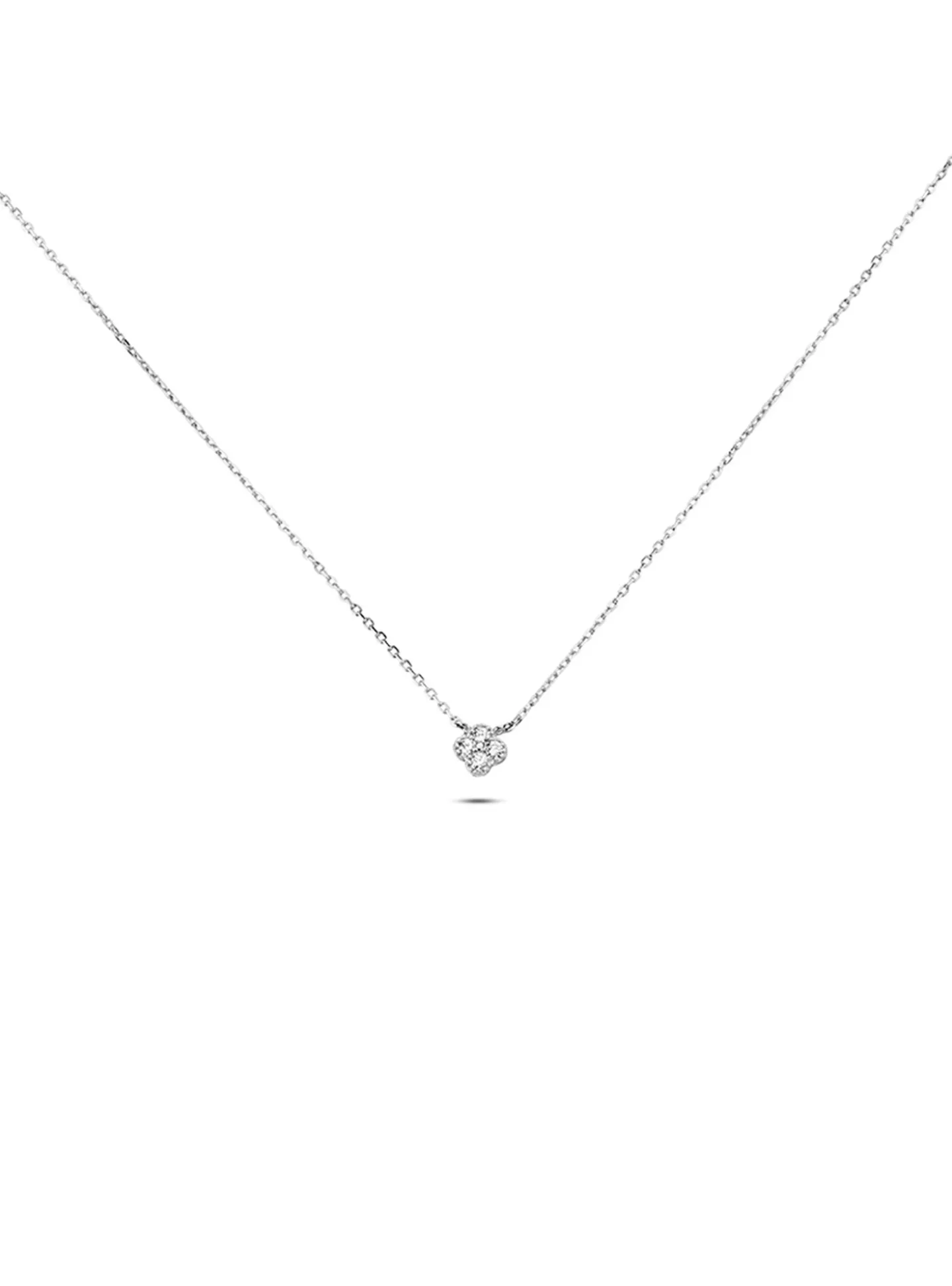 Collier Agatha Beloved argent fleur oxydes