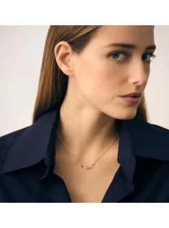 Collier Agatha Beloved argent doré pampilles oxydes_x005f_x000D_multicolores