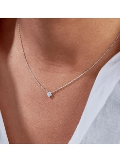 Collier Agatha Beloved argent fleur oxydes