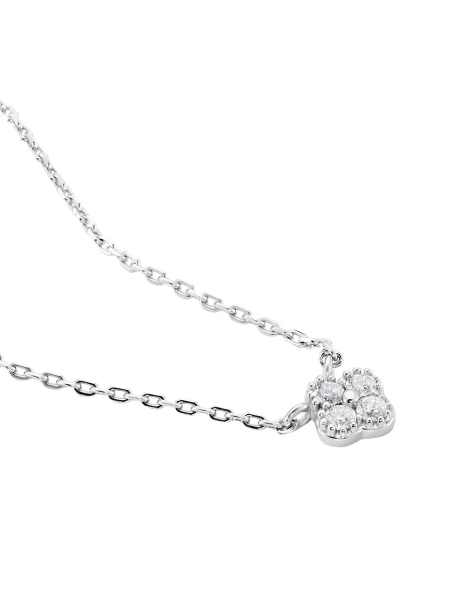 Collier Agatha Beloved argent fleur oxydes