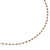 Collier Agatha Smarty laiton doré et email bordeaux