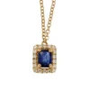 Collier brilaaxis saphir et diamants or jaune
